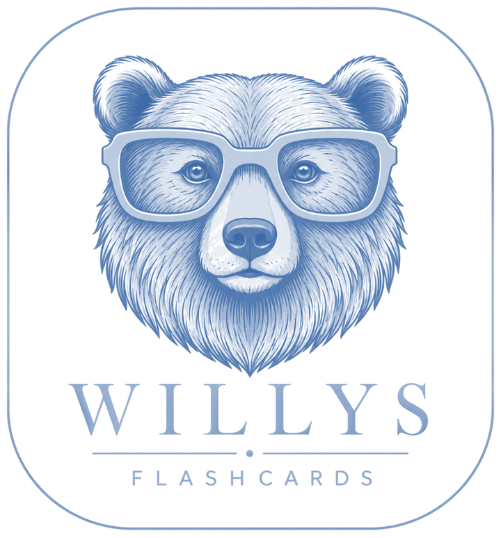 Willys the bear, wearing scholarly glasses